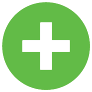 Sidewalks and crosswalks benefit icon